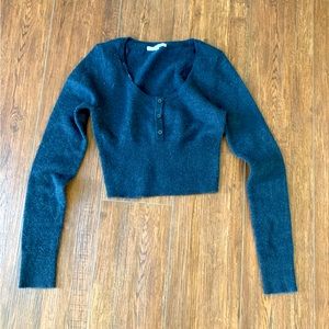 Navy cropped sweater